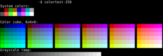 utilities to test color capabilities of terminal