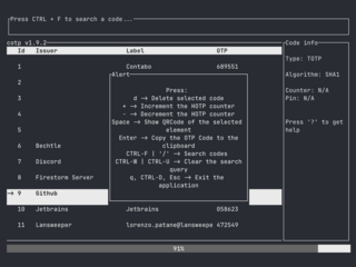 Trustworthy, encrypted, command-line TOTP/HOTP authenticator app with import fun