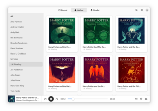 Modern Audiobook player with GUI