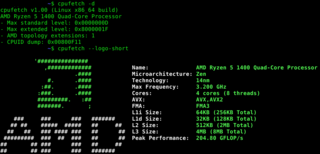 Simple yet fancy CPU architecture fetching tool