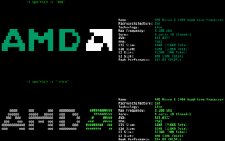Simple yet fancy CPU architecture fetching tool
