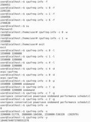 utilities to deal with the cpufreq Linux kernel feature