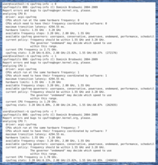 utilities to deal with the cpufreq Linux kernel feature