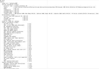 tool to dump x86 CPUID information about the CPU(s)
