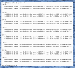 tool to dump x86 CPUID information about the CPU(s)