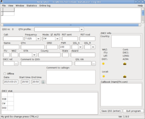Advanced logging program for hamradio operators
