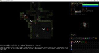 Dungeon Crawl, a roguelike game, tiles version