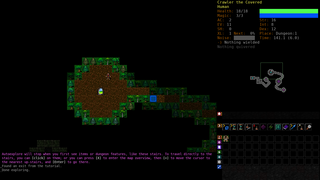 Dungeon Crawl, a roguelike game, tiles version