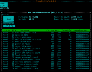 interactive TUI S.M.A.R.T viewer
