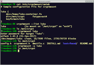 Management of encrypted file systems
