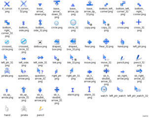 X11 mouse theme with the crystal look&feel