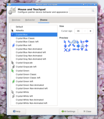 X11 mouse theme with the crystal look&feel