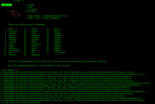 generate dictionaries for attacks from personal data