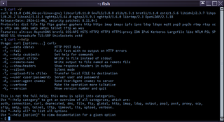 command line tool for transferring data with URL syntax