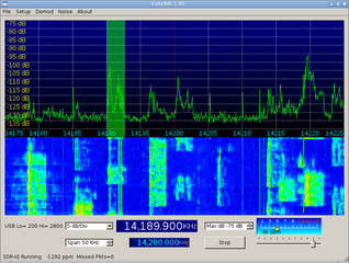simple demodulation and spectrum display program