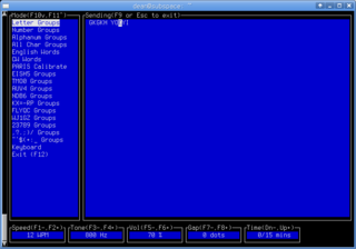 Morse code tutor - text user interface