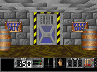 old-school first person shooter game