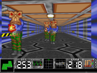 old-school first person shooter game