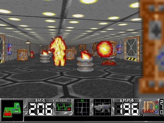 old-school first person shooter game