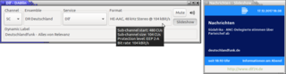 CLI and GTK+ GUI DAB & DAB+ receiver client