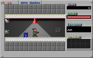 Retro-style 2D scrolling platform shooter