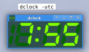 Digital clock for the X Window System with flexible display