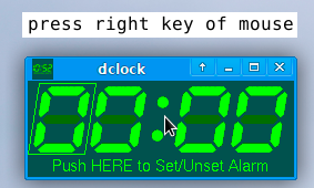 Digital clock for the X Window System with flexible display