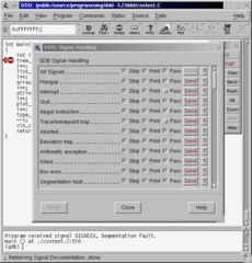 Data Display Debugger, a graphical debugger frontend