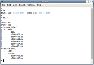 display hierarchical directory tree