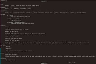 Convert Gregorian dates to Debian Regnal dates