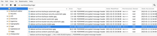OpenPGP archive certificates of the Debian archive