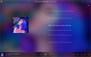music player with brilliant and tweakful UI