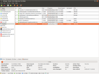 multi-interface BitTorrent client (graphical UI)