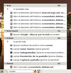 universal search and navigation bar for GNOME