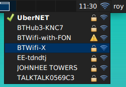 GTK+ frontend for dhcpcd and wpa_supplicant