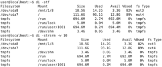 advanced df like disk information utility