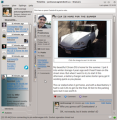 Overview of Meanwhile feed and timeline