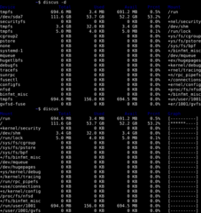 pretty version of df(1) command