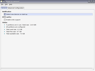 simple graphical filesystem configurator