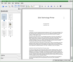 Viewer for the DjVu image format