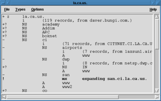 Front-ends to DNS search