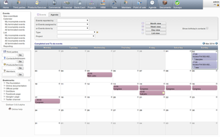 Web based software to manage a company or foundation