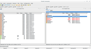 twin-panel (commander-style) file manager (GTK2)