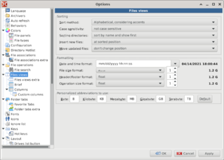 twin-panel (commander-style) file manager (GTK2)