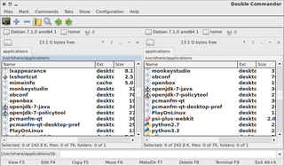 twin-panel (commander-style) file manager (Qt5)