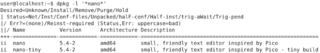 Debian package management system