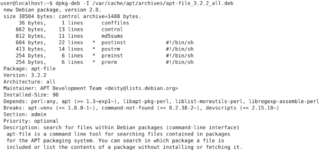 Debian package management system