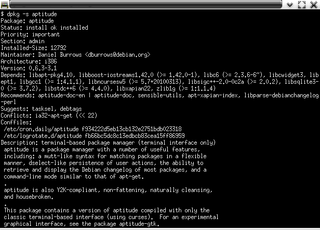 Debian package management system