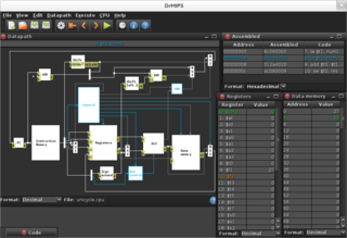 DrMIPS using dark theme with windows