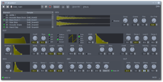 old-school drum-kit sampler - standalone